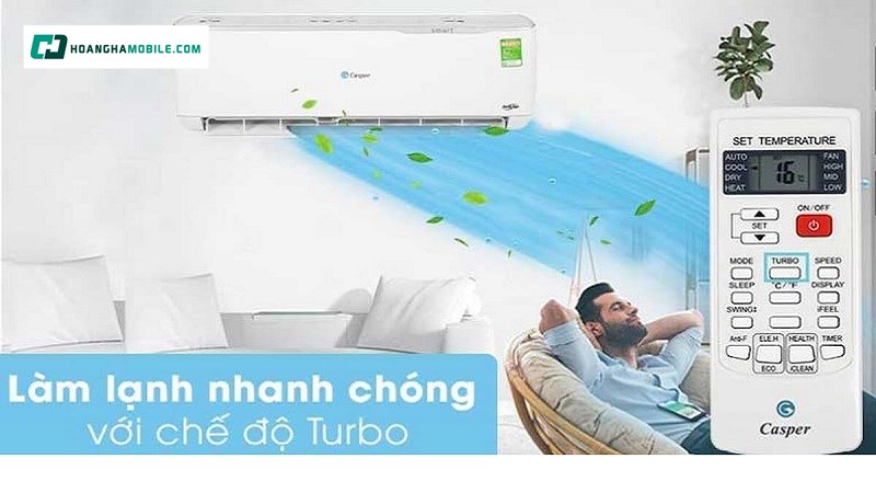 Điều hòa Casper có khả năng làm lạnh nhanh, vận hành êm ái Điều hòa Casper có khả năng làm lạnh nhanh, vận hành êm ái
