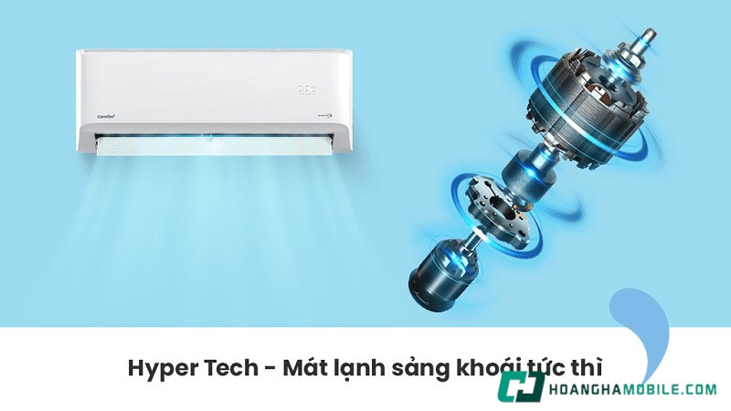 Máy lạnh Comfee tích hợp công nghệ làm lạnh nhanh tiên tiến Hyper Tech Máy lạnh Comfee tích hợp công nghệ làm lạnh nhanh tiên tiến Hyper Tech
