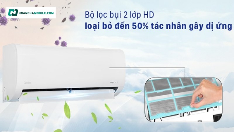 Máy lạnh Midea bảo vệ sức khỏe với không gian trong lành Máy lạnh Midea bảo vệ sức khỏe với không gian trong lành