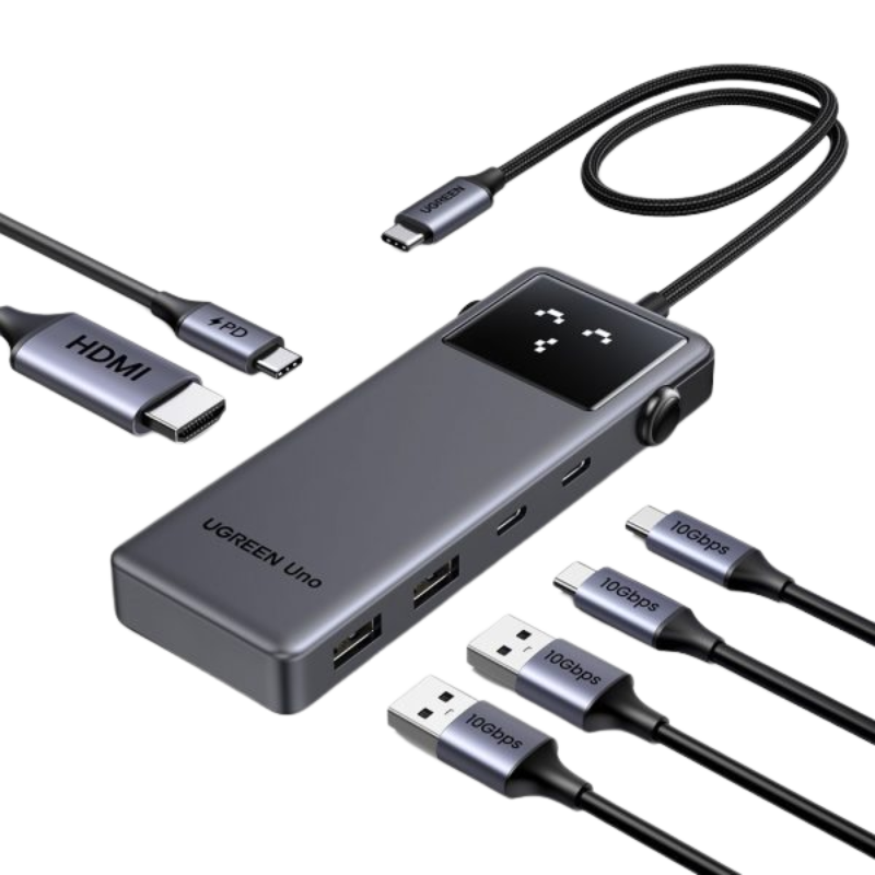 Cổng chuyển đổi Ugreen USB-C Hub 6-in-1 35998 CD361 - Máy cũ, TBH