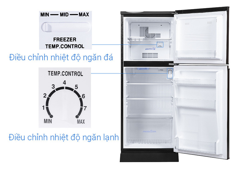 Tủ lạnh Aqua 130 lít AQR-T150FA(BS) có công suất tiêu thụ ~ 1.15 kW/ngày