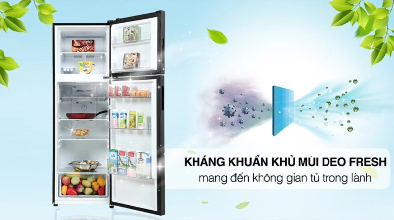Công nghệ kháng khuẩn, khử mùi DEO Fresh đảm bảo thực phẩm luôn tươi sống của tủ lạnh Aqua AQR-T299FA(FB) Công nghệ kháng khuẩn, khử mùi DEO Fresh đảm bảo thực phẩm luôn tươi sống của tủ lạnh Aqua AQR-T299FA(FB)