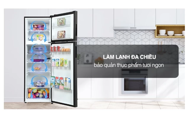 Aqua Inverter 283 lít AQR-T299FA(SL) có công nghệ làm lạnh đa chiều bảo quản thực phẩm luôn tươi sống Aqua Inverter 283 lít AQR-T299FA(SL) có công nghệ làm lạnh đa chiều bảo quản thực phẩm luôn tươi sống