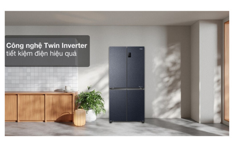 Aqua Inverter 469 lít AQR-M532XA(CBC) tiết kiệm điện với Twin Inverter