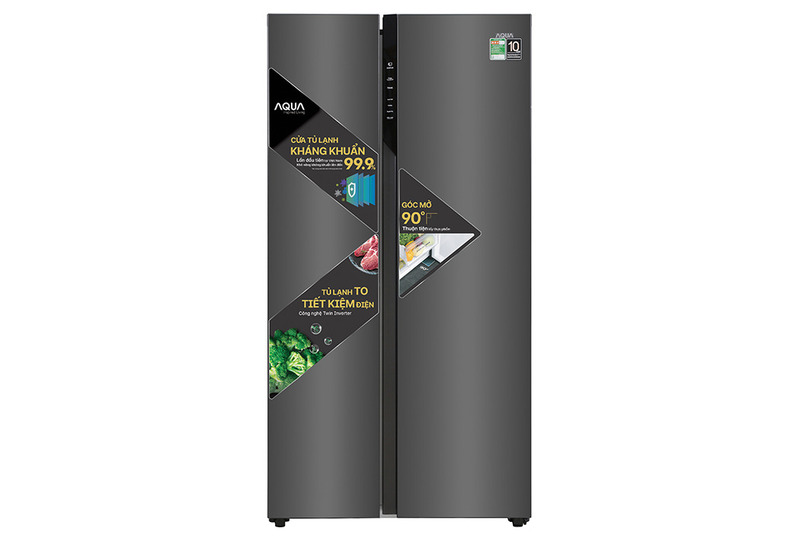 Tủ lạnh Aqua Inverter 541 lít Side By Side AQR-S541XA(BL) là một lựa chọn hoàn hảo cho những gia đình đông thành viên hoặc những người cần không gian bảo quản thực phẩm lớn