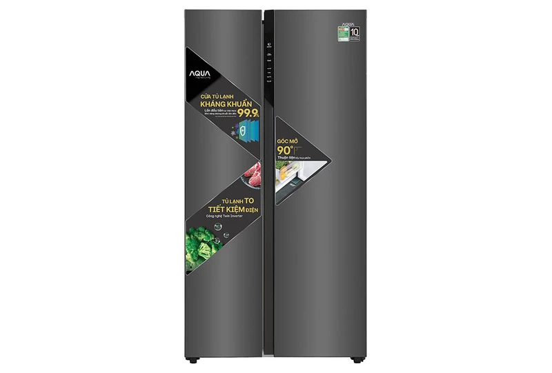 Tủ lạnh Aqua Inverter 541 lít Side By Side AQR-S541XA(BL) là một lựa chọn hoàn hảo cho những gia đình đông thành viên hoặc những người cần không gian bảo quản thực phẩm lớn Tủ lạnh Aqua Inverter 541 lít Side By Side AQR-S541XA(BL) là một lựa chọn hoàn hảo cho những gia đình đông thành viên hoặc những người cần không gian bảo quản thực phẩm lớn