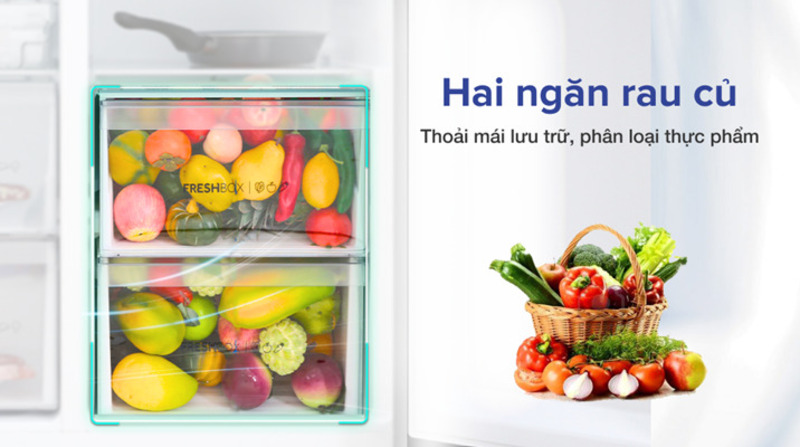 Công nghệ kháng khuẩn và khử mùi DEO Fresh đảm bảo Aqua Inverter 541 lít Side By Side AQR-S541XA(BL) luôn sạch sẽ, khô thoáng