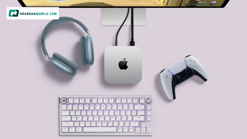 Mac mini tiêu chuẩn được trang bị chip M4 mới nhất của Apple, gồm CPU 10 nhân và GPU 10 nhân Mac mini tiêu chuẩn được trang bị chip M4 mới nhất của Apple, gồm CPU 10 nhân và GPU 10 nhân