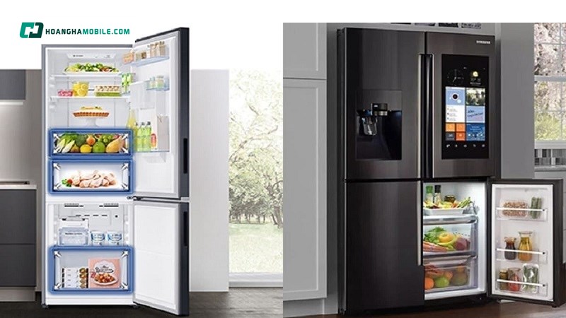 Thiết kế của tủ lạnh không chỉ ảnh hưởng đến tính thẩm mỹ của không gian bếp mà còn quyết định đến sự tiện lợi