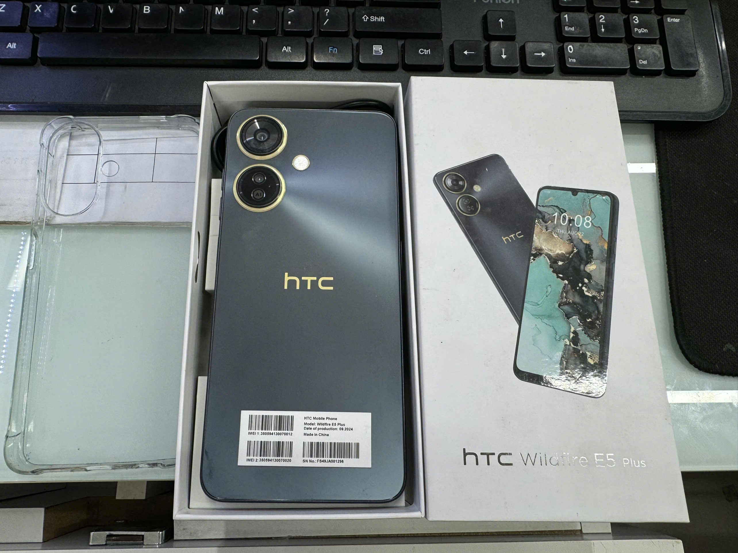 Điện thoại di động thương hiệu HTC Model Wildfire E5 Plus màu Xám (Grey) - 350594130070012 - HE5PLXM- TBH
