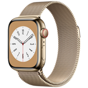 Apple Watch Series 8 GPS + Cellular 45mm Gold Stainless Steel Case with Gold Milanese Loop_MNKQ3VN/A - SCTP60TNHPG - MNKQ3VN