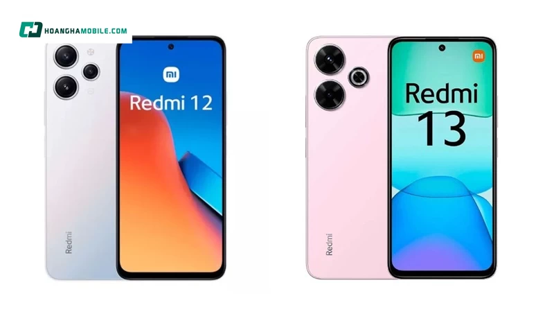 Cả hai mẫu Xiaomi Redmi 13 và Redmi 12 đều sở hữu kiểu dáng tương đồng Cả hai mẫu Xiaomi Redmi 13 và Redmi 12 đều sở hữu kiểu dáng tương đồng