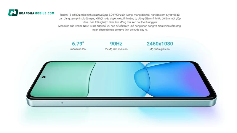 Màn hình Xiaomi Redmi 13 rộng rãi, mượt mà và đáng tiền trong tầm giá Màn hình Xiaomi Redmi 13 rộng rãi, mượt mà và đáng tiền trong tầm giá