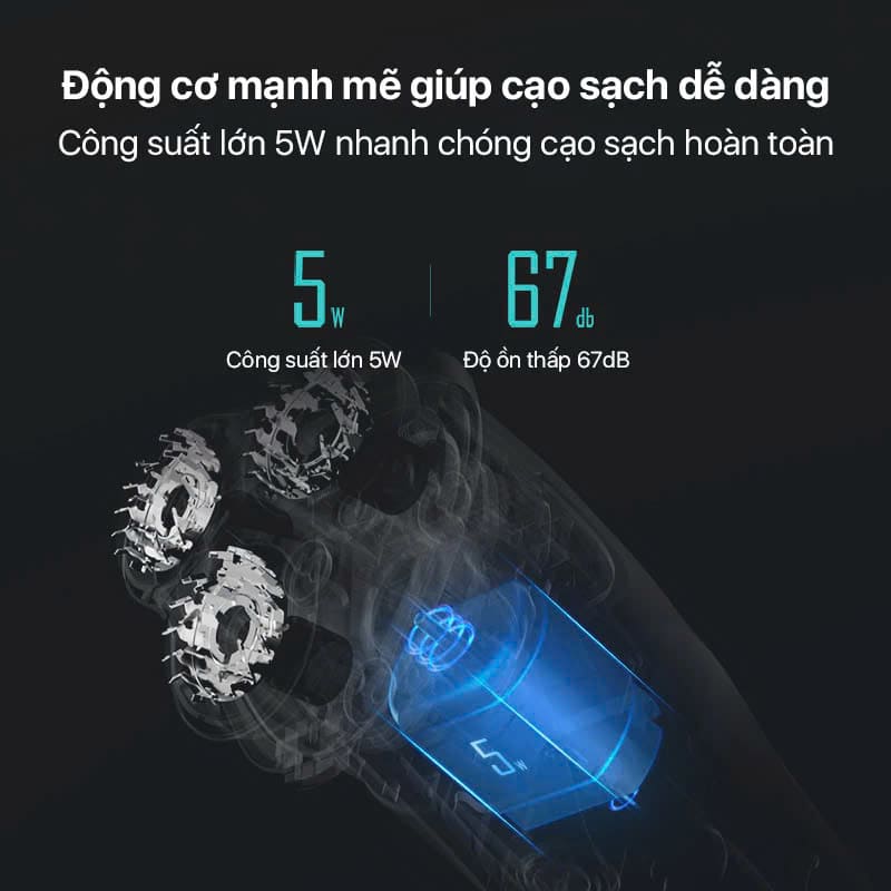 Máy cạo râu Enchen BlackStone 3 có công suất lớn và độ ồn thấp
