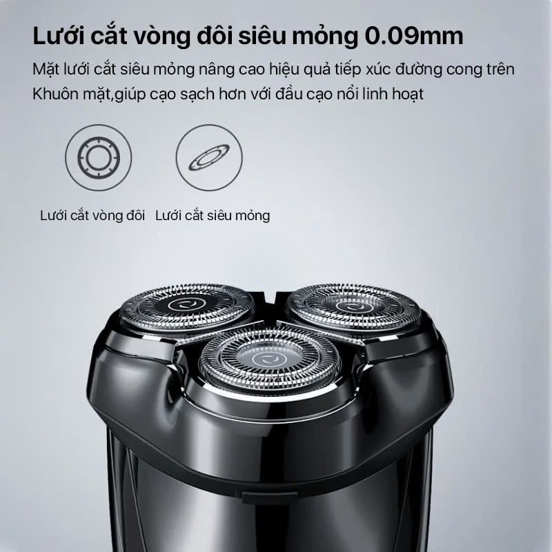Máy cạo râu Enchen BlackStone 3 sử dụng lưới cắt vòng đôi siêu mỏng