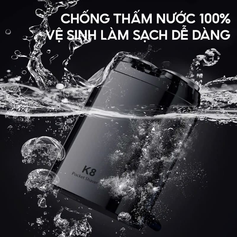 Máy cạo râu Enchen Pocket Shaver K8 chống thấm nước 100%