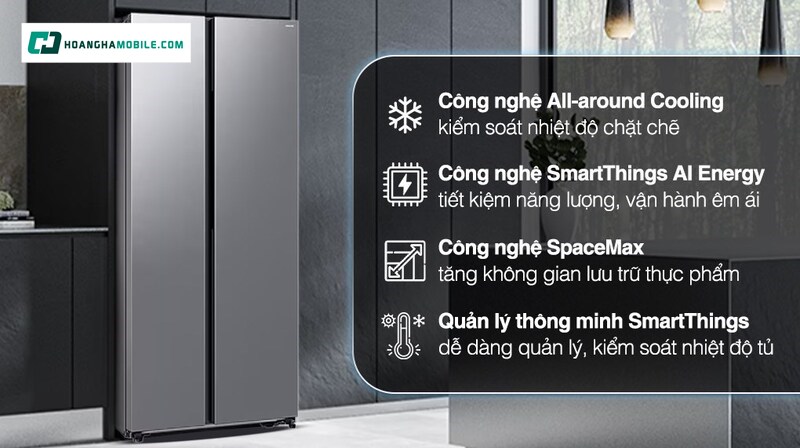 Công nghệ làm lạnh all round cooling. Công nghệ làm lạnh all round cooling.