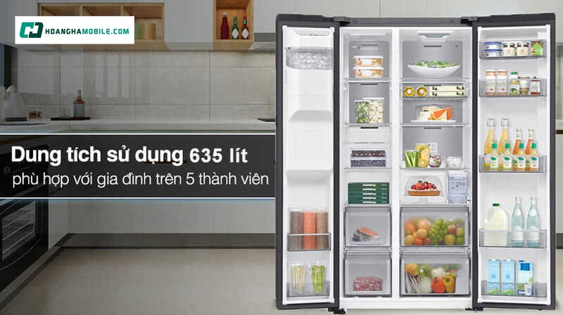 Dung tích khủng với 635 lít. Dung tích khủng với 635 lít.