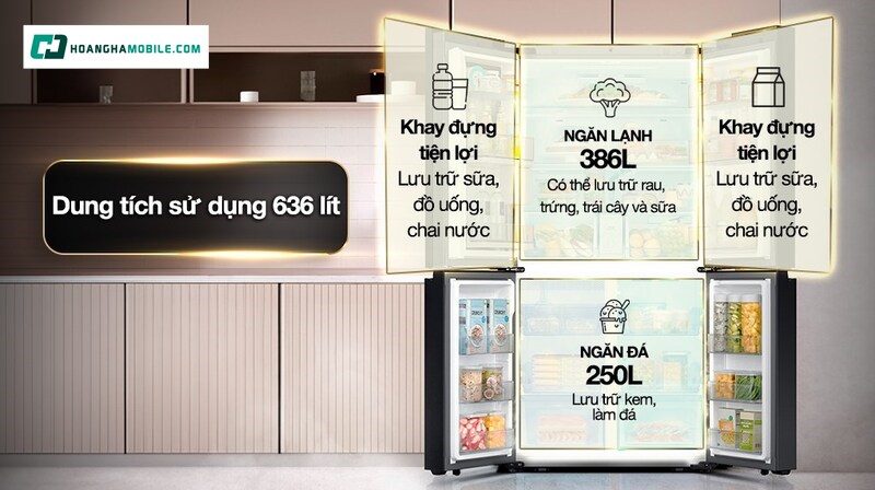 Dung tích lưu trữ thực phẩm tối ưu. Dung tích lưu trữ thực phẩm tối ưu.