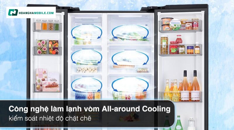Thực phẩm luôn tươi lâu đồng đều nhiệt độ.