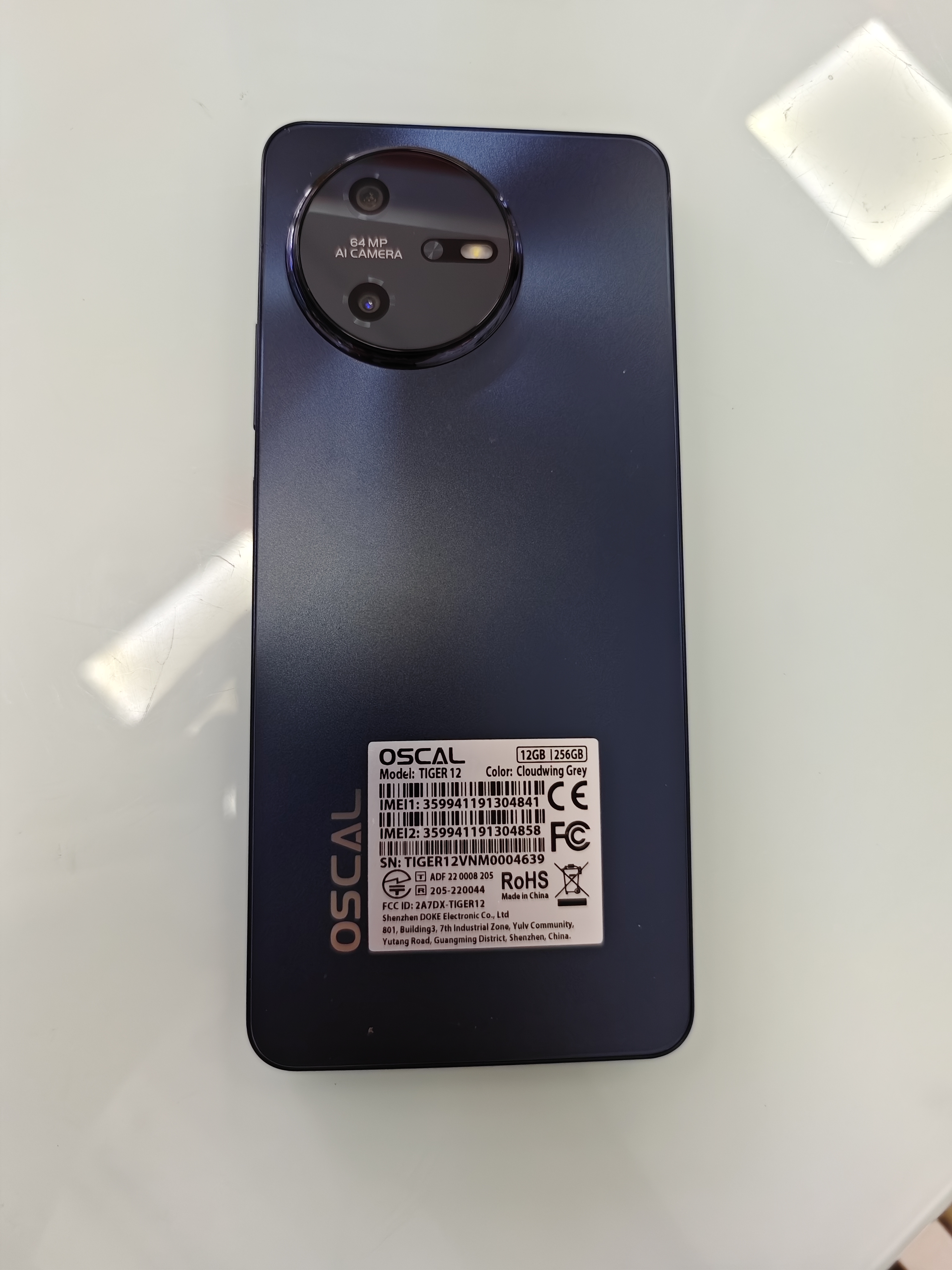 OSCAL TIGER 12 (12GB/256GB) NFC TBH