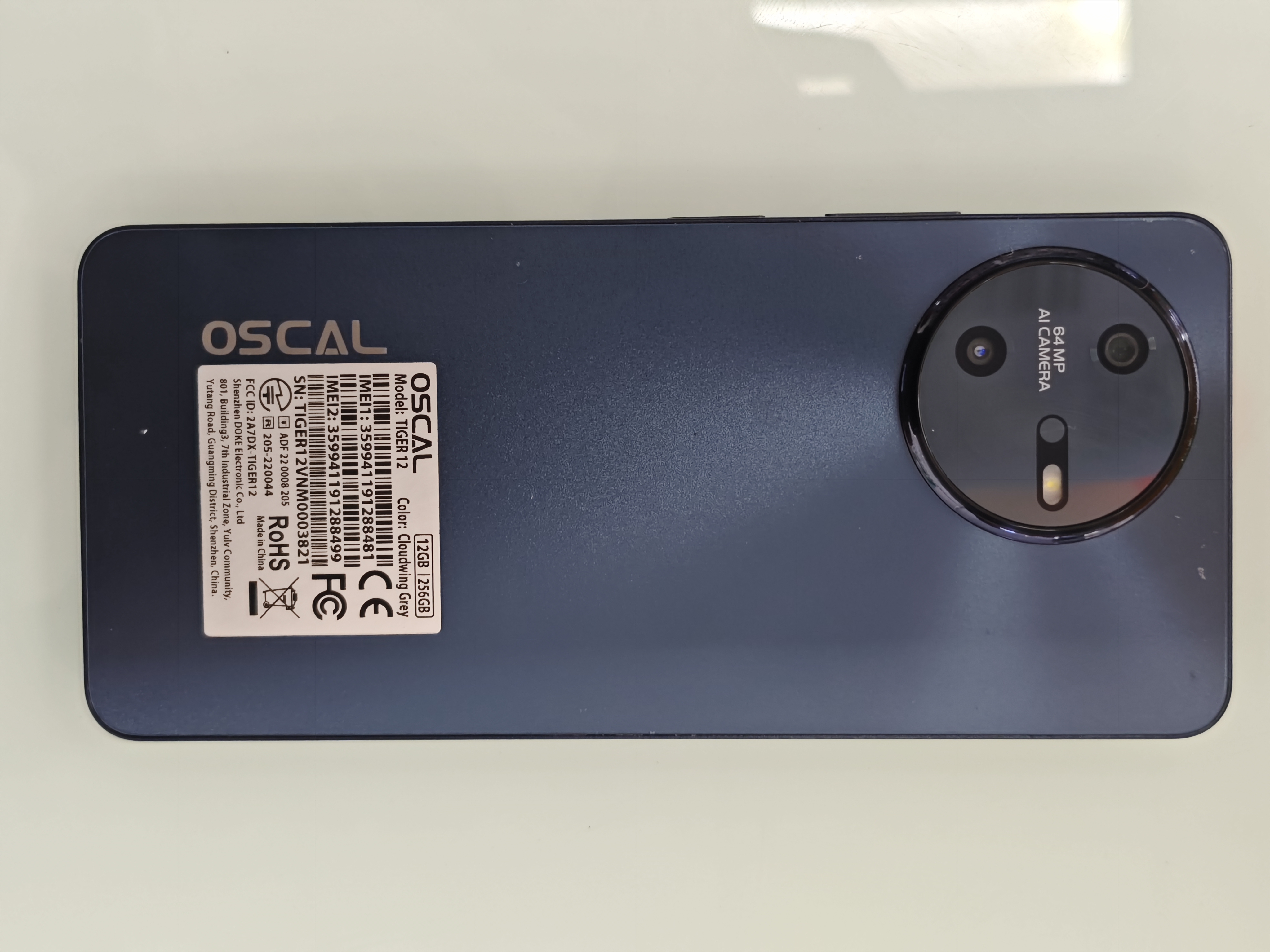 OSCAL TIGER 12 (12GB/256GB) NFC TBH