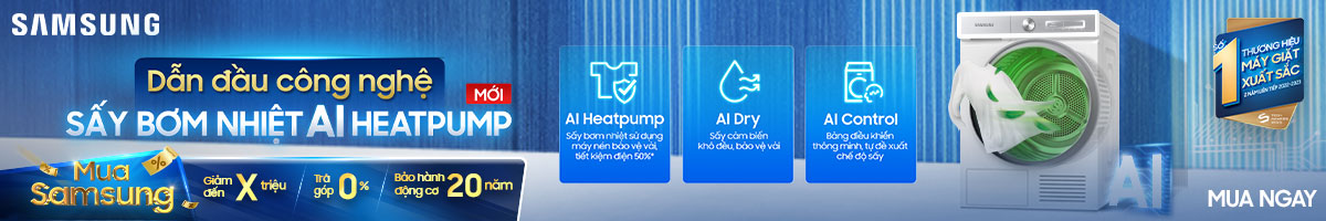 Dẫn đầu công nghệ giặt sấy