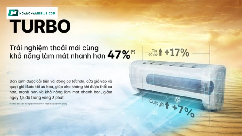 Động cơ mạnh mẽ với Turbo Cooling. Động cơ mạnh mẽ với Turbo Cooling.