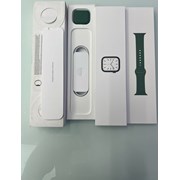 Apple Watch Series 7 GPS + Cellular, 41mm Green Aluminium Case with Clover Sport Band - Regular, MKHT3VN/A