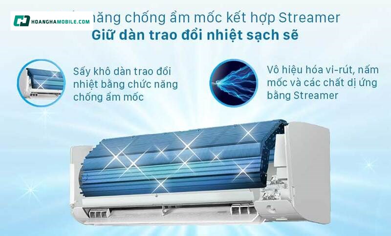 Chức năng chống ẩm mốc sạch sẽ. Chức năng chống ẩm mốc sạch sẽ.