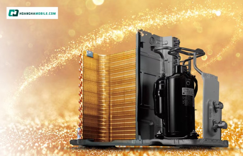 Dàn tản nhiệt mạ vàng chống ăn mòn. Dàn tản nhiệt mạ vàng chống ăn mòn.