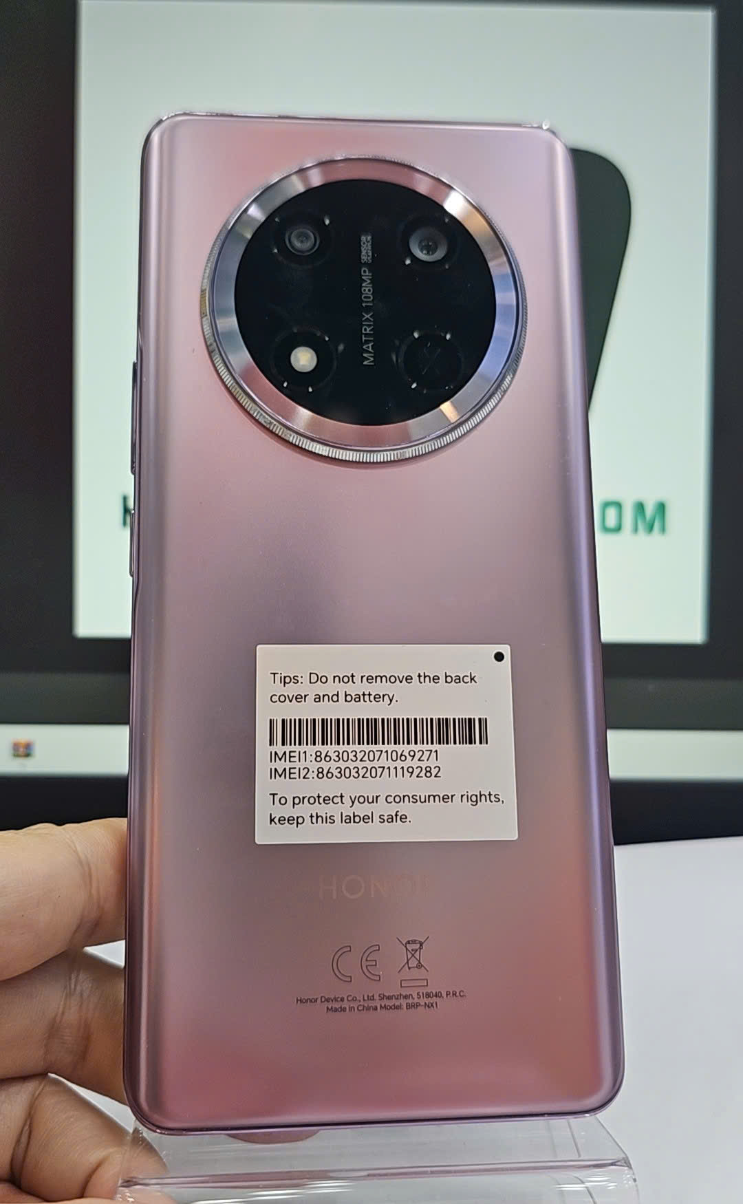 Điện thoại thông minh Honor X9c 5G (12+256GB) Tím (Titanium Purple) - TBH