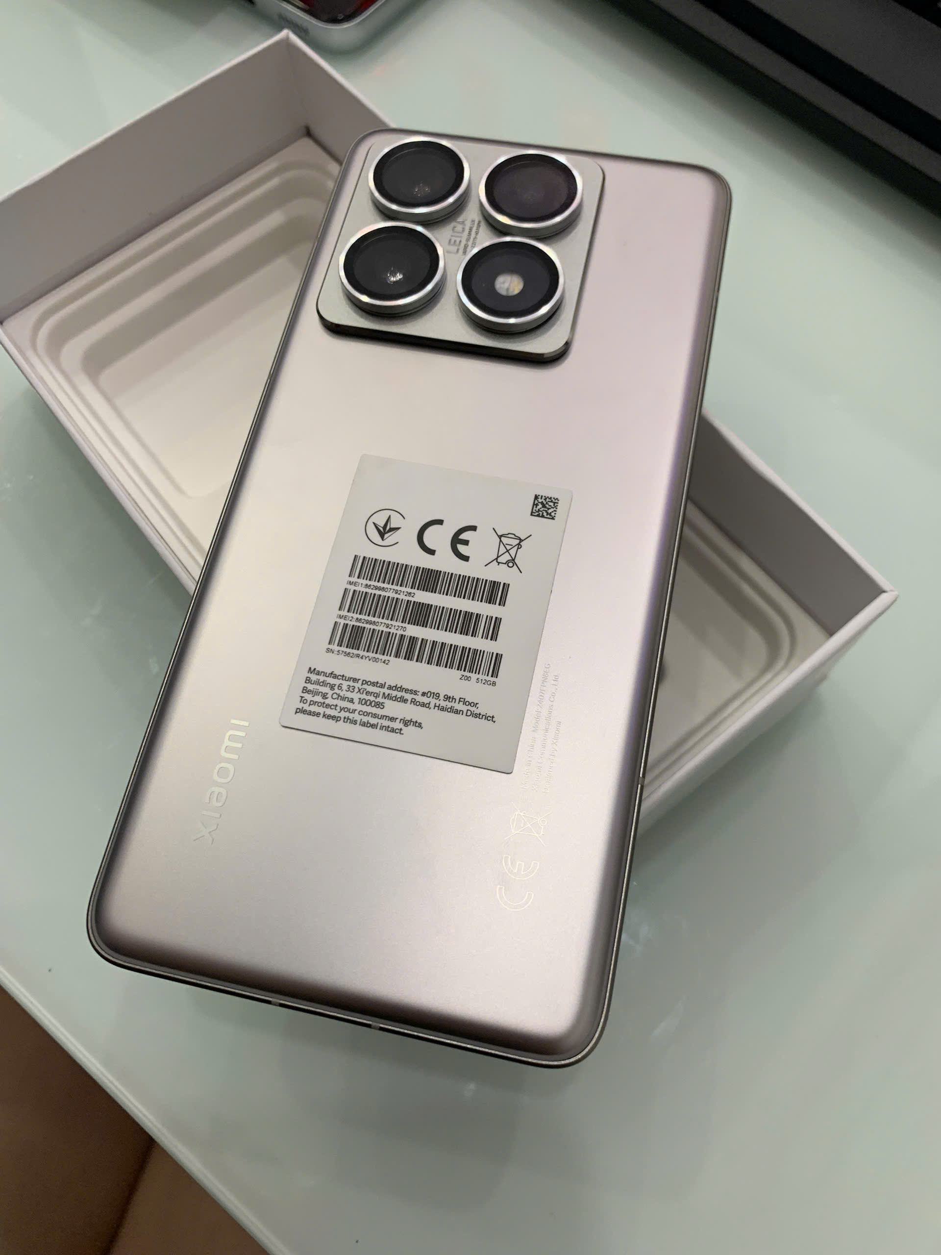 Điện thoại di động XIAOMI 14T PRO TITAN 6.67/MTK D9300+/12G/512G/50+50+12MP/32MP/5000mAh (2407FPN8EG)/XÁM (6941812790595) - 8629