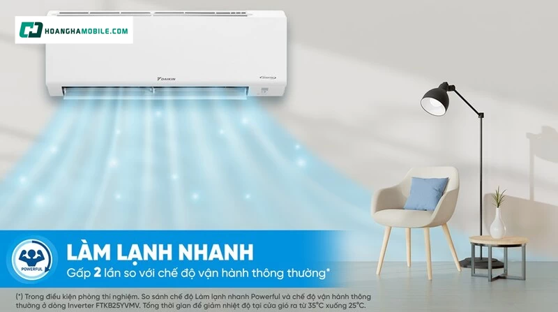 Công nghệ Powerful làm lạnh nhanh Công nghệ Powerful làm lạnh nhanh