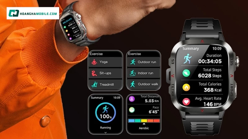 Đồng hồ Gloryfit hỗ trợ thể thao thông minh. Đồng hồ Gloryfit hỗ trợ thể thao thông minh.