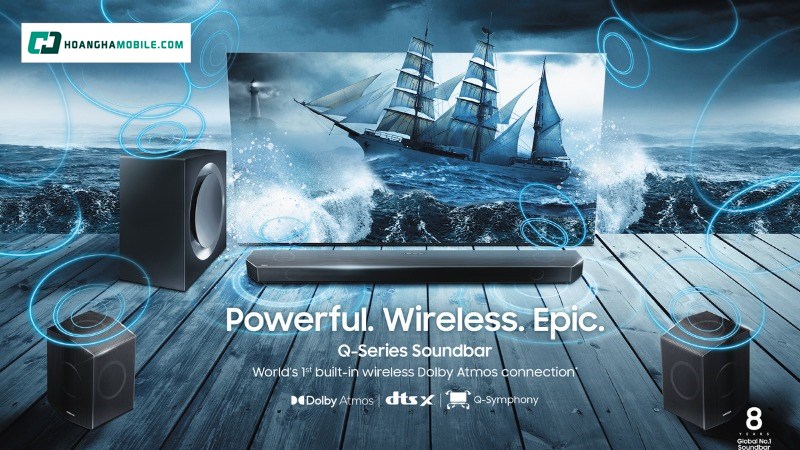 Loa thanh Q-series âm thanh vòm đỉnh cao. Loa thanh Q-series âm thanh vòm đỉnh cao.