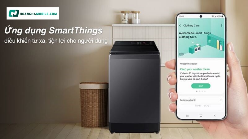 Kết nối thông minh qua SmartThings Kết nối thông minh qua SmartThings