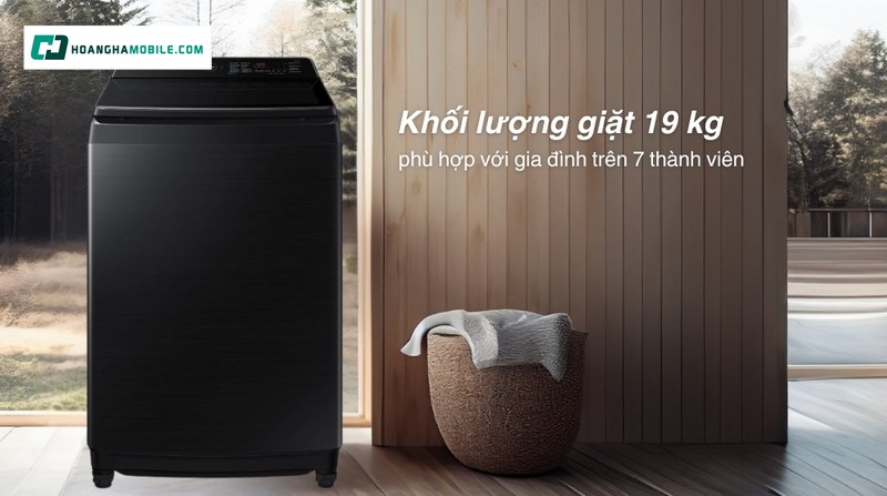 Khối lượng giặt 19kg Khối lượng giặt 19kg