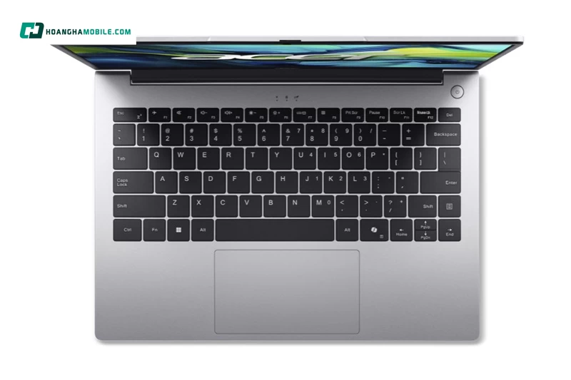 Touchpad có kích thước vừa phải. Touchpad có kích thước vừa phải.