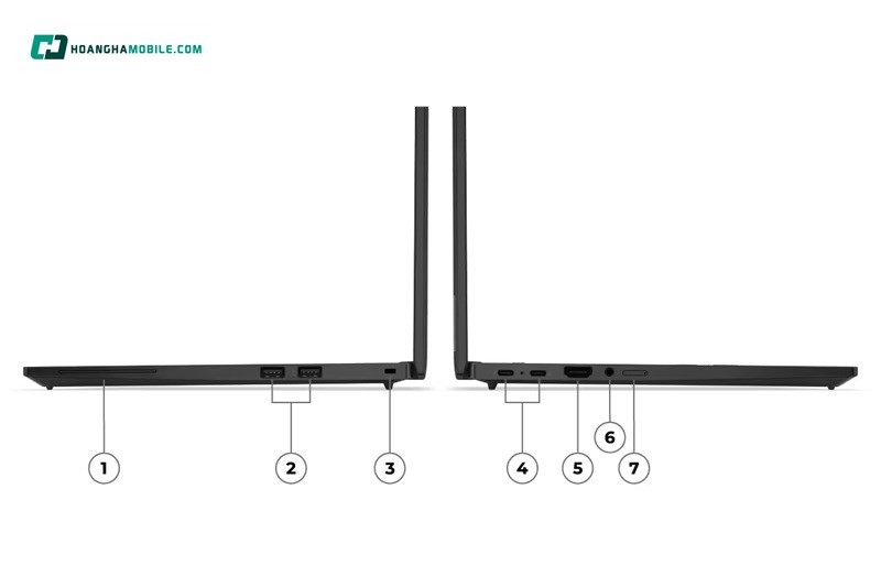 Kết nối linh hoạt trên laptop Lenovo ThinkPad T14s Gen 5 21LS0061VA - Tối ưu cho thiết lập làm việc hiện đại