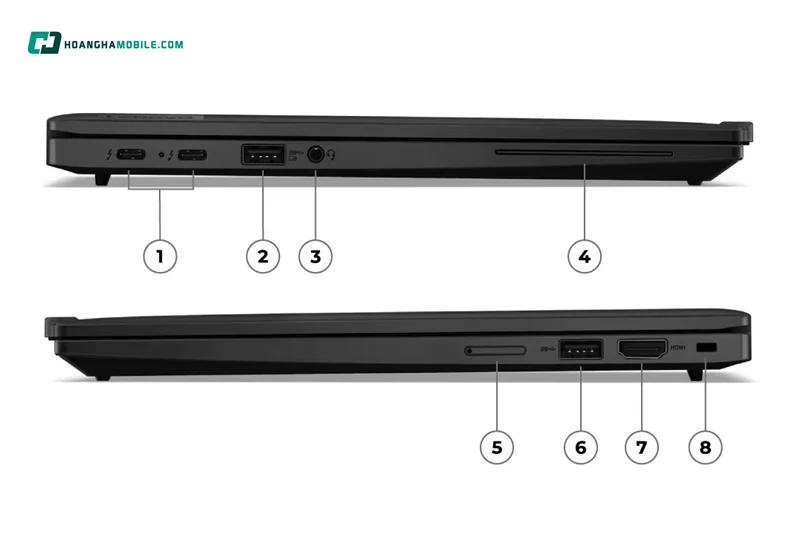 Đầy đủ cổng kết nối, không cần mang theo bộ chuyển đổi. Đầy đủ cổng kết nối, không cần mang theo bộ chuyển đổi.