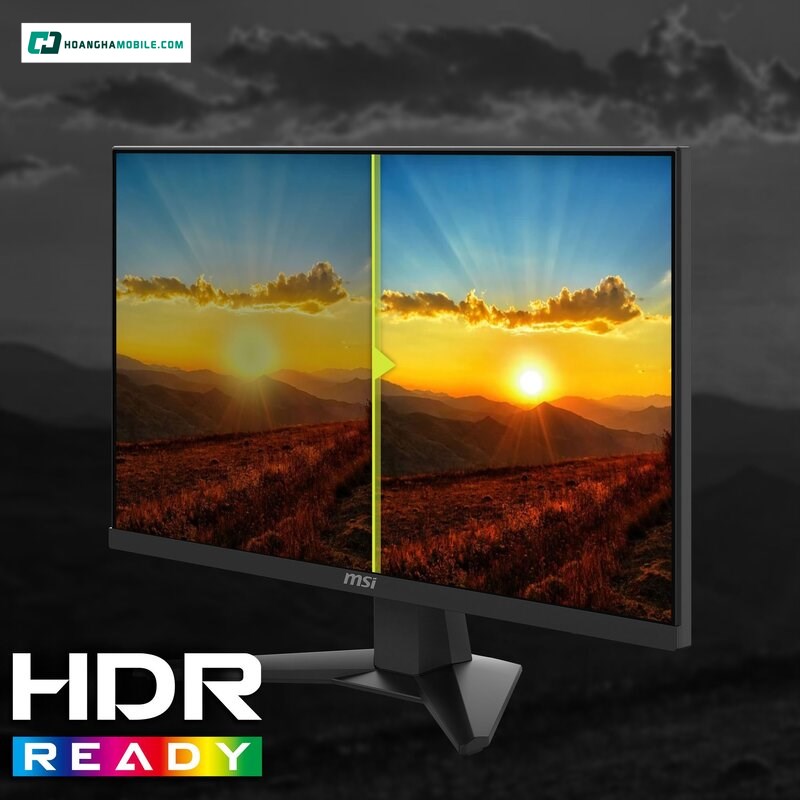Tính năng HDR Ready trên màn hình MSI MAG 244F giúp tái tạo chi tiết rực rỡ trong mọi khung hình Tính năng HDR Ready trên màn hình MSI MAG 244F giúp tái tạo chi tiết rực rỡ trong mọi khung hình