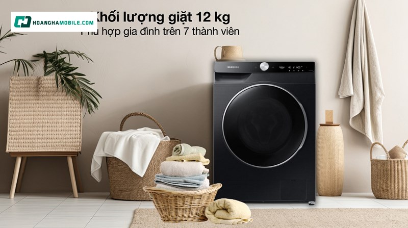 Khối lượng giặt lớn 12 kg