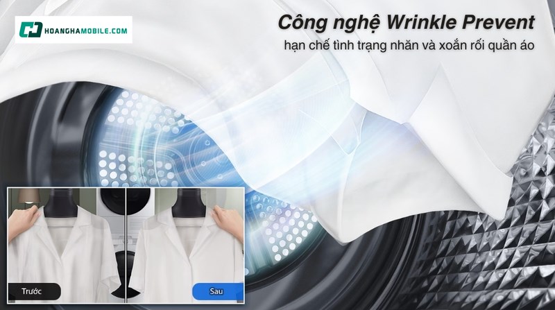 Công nghệ chống nhăn Wrinkle Prevent