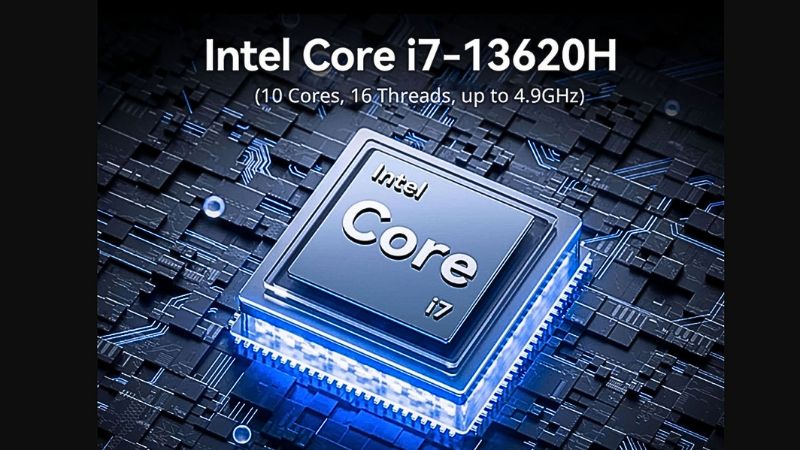 Hiệu năng mượt mà với chip Intel Core i7-13620H.