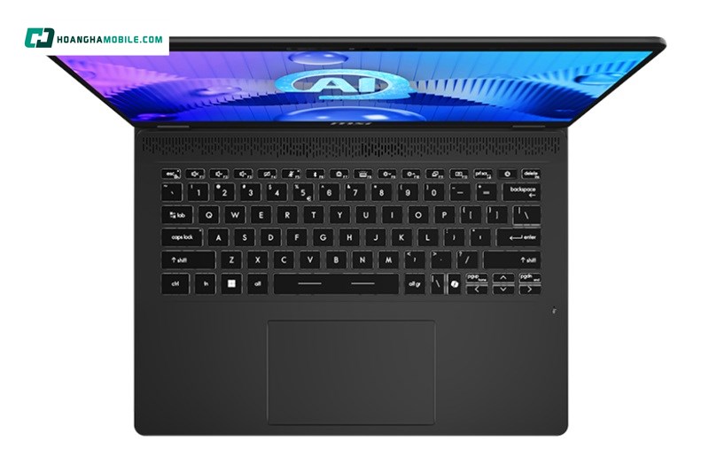 Bàn phím và touchpad dễ dàng thao tác của laptop MSI Prestige 14 AI Studio C1UDXG-058VN Bàn phím và touchpad dễ dàng thao tác của laptop MSI Prestige 14 AI Studio C1UDXG-058VN