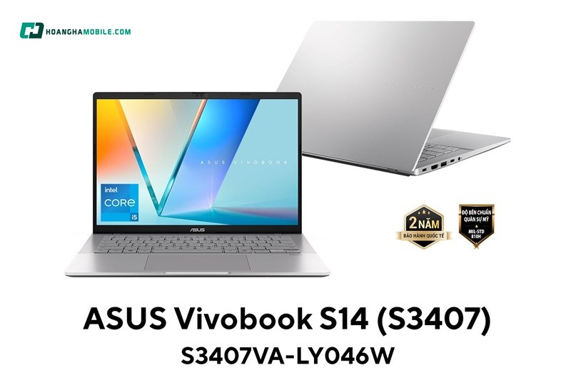Laptop ASUS Vivobook S14 S3407VA-LY046W là mẫu laptop tầm trung mới được ASUS ra mắt Laptop ASUS Vivobook S14 S3407VA-LY046W là mẫu laptop tầm trung mới được ASUS ra mắt