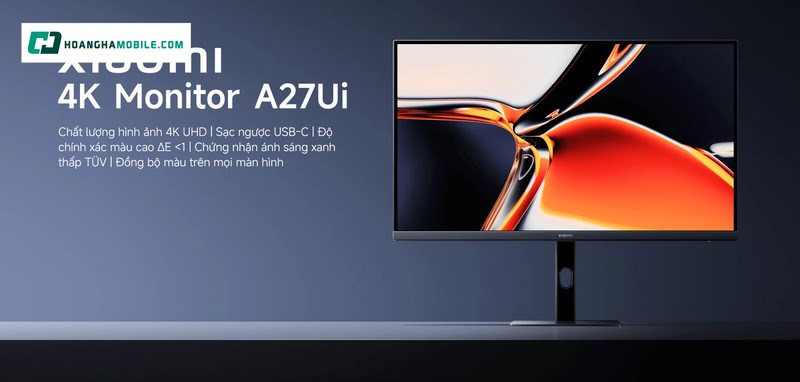 Màn hình Xiaomi A27Ui (ELA6221EU) là một chiếc màn hình có độ phân giải sắc nét, thiết kế linh hoạt và khả năng kết nối đa dạng Màn hình Xiaomi A27Ui (ELA6221EU) là một chiếc màn hình có độ phân giải sắc nét, thiết kế linh hoạt và khả năng kết nối đa dạng