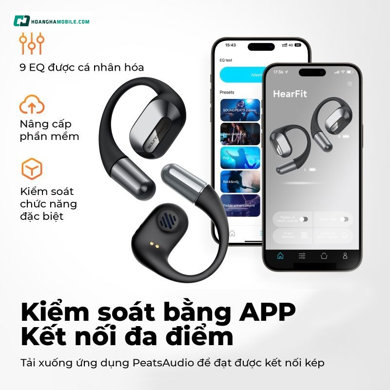 Tùy chỉnh linh hoạt qua ứng dụng điện thoại. Tùy chỉnh linh hoạt qua ứng dụng điện thoại.