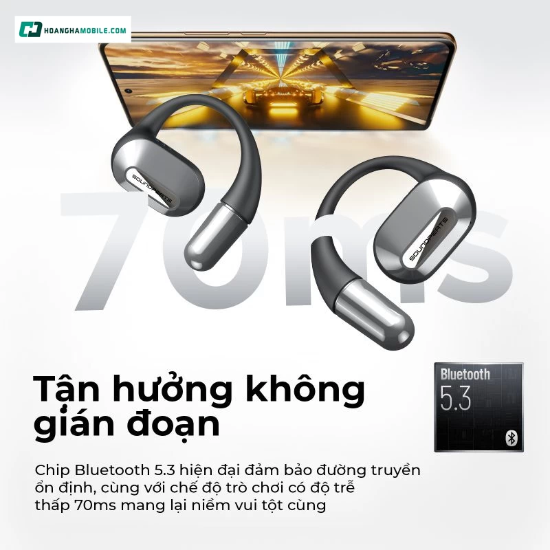Sở hữu công nghệ Bluetooth 5.3 hiện đại. Sở hữu công nghệ Bluetooth 5.3 hiện đại.